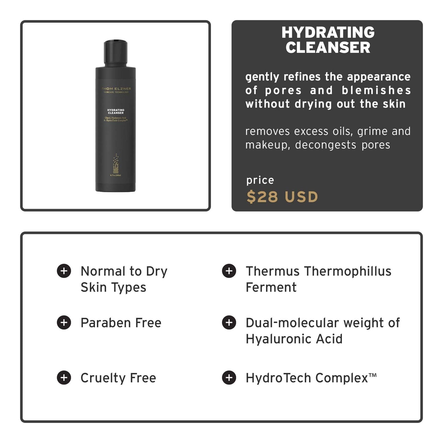 Thom Elzner Hydrating Cleanser