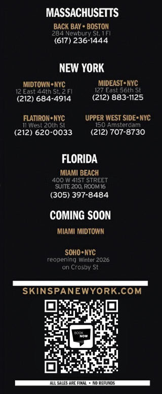 Menu Skin Spa New York Page 8